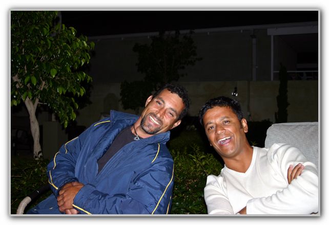 FJ & Stevo share a laugh